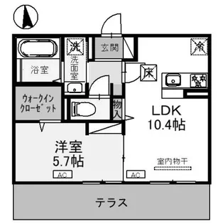 フィエルテ【1階】の間取り