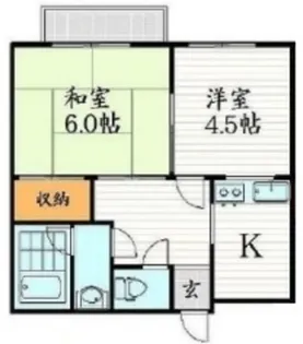 ロングハイツ【1階】の間取り