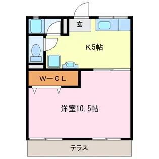 エクアブル【2階】の間取り