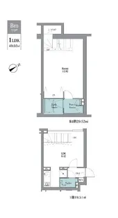 LEGALAND祐天寺【1階】の間取り