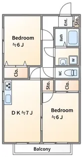 メゾン丸山台【1階】の間取り
