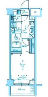 MAXIV川崎WEST【5階】の間取り
