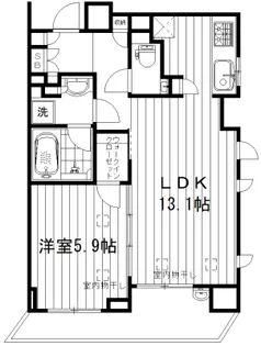 アトラス中野中央【3階】の間取り