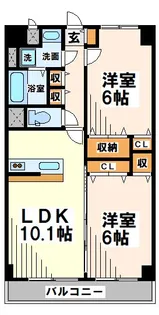 フレイグラント オリーブ【4階】の間取り