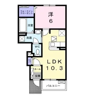 ルミナスコート四季I【1階】の間取り