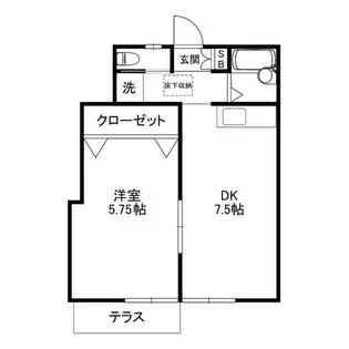 ラムズハウス【1階】の間取り