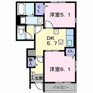 シュティル【1階】の間取り
