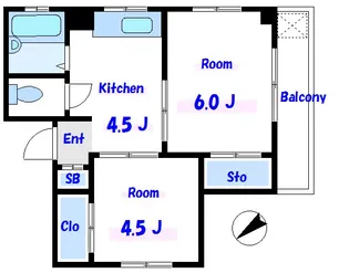 ハイブリード【4階】の間取り