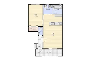 Villa Grace 北日吉【1階】の間取り