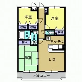 ロイヤルハイツ【3階】の間取り