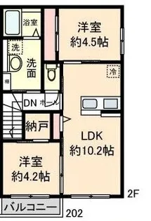 Casa Uno【2階】の間取り