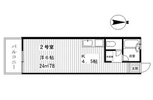 コーポナツミ【2階】の間取り