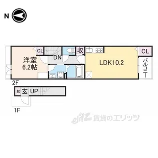 エンジェル2【2階】の間取り
