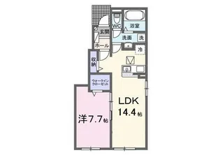 ラ・ルーチェ 八幡 II【1階】の間取り