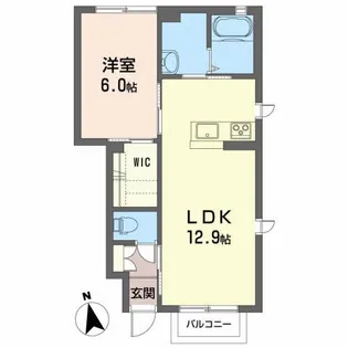 シャーメゾン川元A【1階】の間取り
