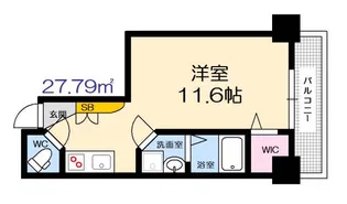 ノースワン庚午【6階】の間取り