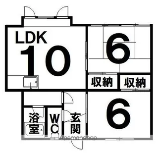 アルカーサル【2階】の間取り