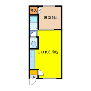 グランツ末広5【1階】の間取り