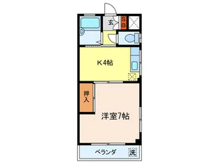 東ハイツ【1階】の間取り