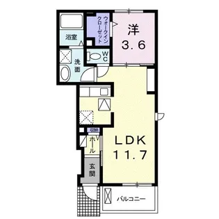 ビオーラKIII【1階】の間取り