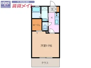パストラルハイム【2階】の間取り