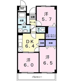 ストックパレス夏見台【3階】の間取り