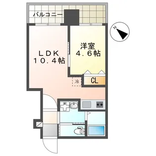 SGB浜町【11階】の間取り