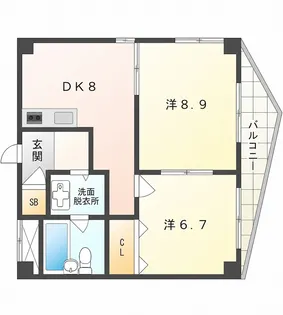 イーストヒルズ東香里【3階】の間取り