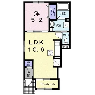 フロンティア・コート【1階】の間取り