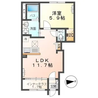 オーレスト【1階】の間取り