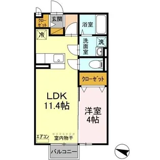 メゾンまるえ【1階】の間取り