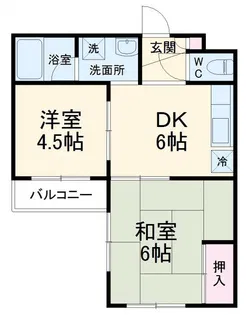 ハイツ久我【3階】の間取り