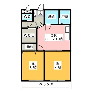 Lis・Tresor【2階】の間取り