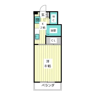 サンライズ高間【2階】の間取り
