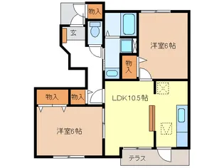 サンライトM・K【1階】の間取り