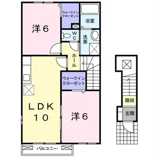 フローラルアメニティA・B・C【2階】の間取り