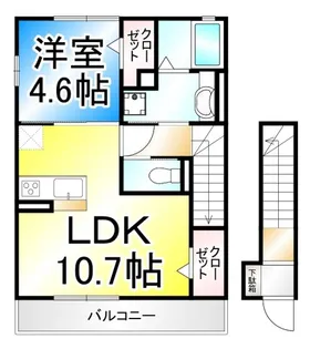 ユーフォリア・Y【2階】の間取り