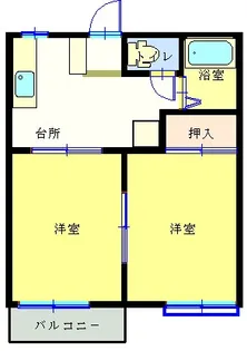 ハイツ奥野【2階】の間取り