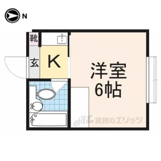 サンコーポ生駒【3階】の間取り
