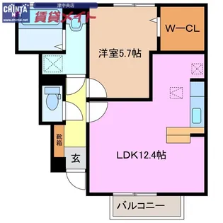 セジュール K・T【1階】の間取り