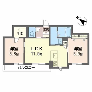 レジェンド N【2階】の間取り