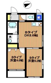 オークス【1階】の間取り