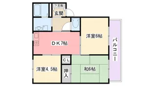 ヴァールハイト越水II【2階】の間取り