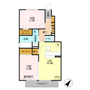 リバーサイドヒル373【1階】の間取り