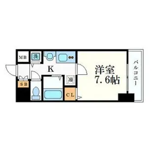 プレサンス名古屋STATIONアライブ【2階】の間取り