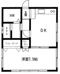 パークサイドハイツII【1階】の間取り