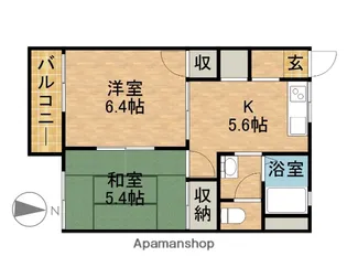 コーポ丘【2階】の間取り
