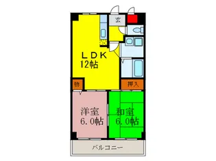 アミジックマンション【2階】の間取り