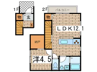 コム・シェ・ソワ【2階】の間取り