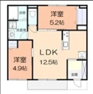 ボナールV【1階】の間取り